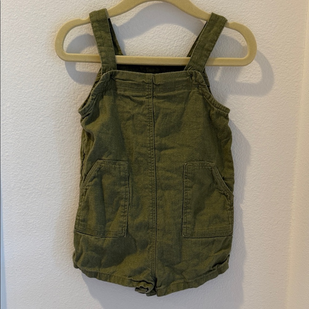 Old Navy Kids Forest Green Overalls